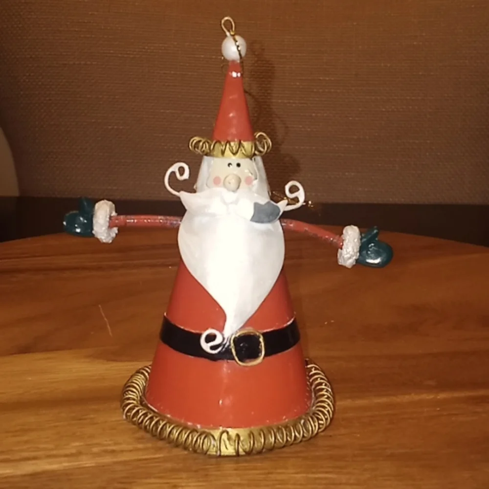 Department 56 Metal Santa Claus Springie Christmas Holiday Ornament